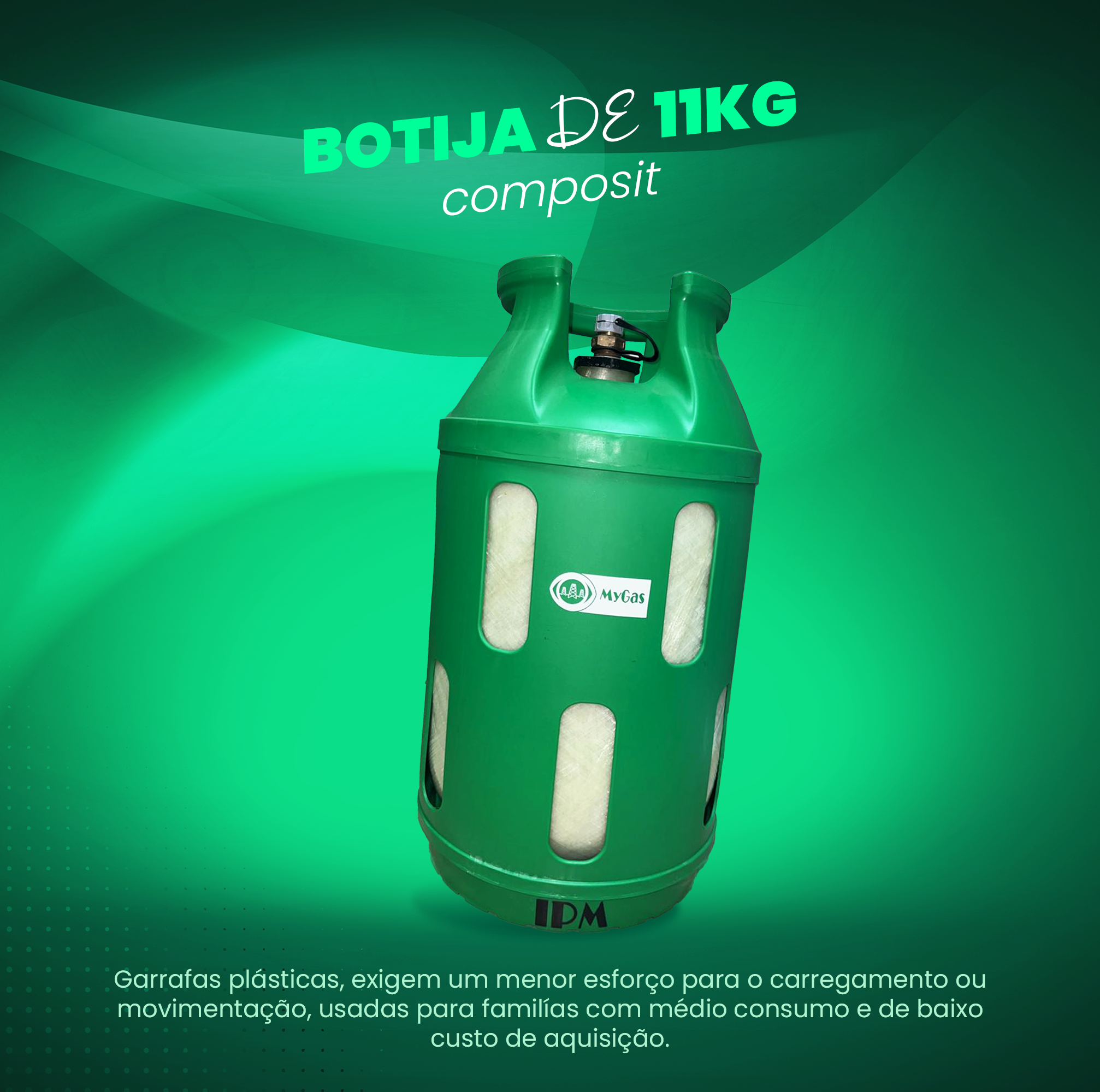 Botija 11kg Plastica